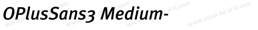OPlusSans3 Medium字体转换